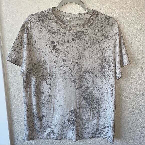 lululemon athletica Tops - Lululemon All Yours Tee Cirrus Wash White Opal Raw Linen Rover
